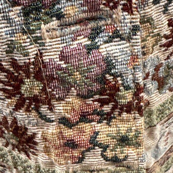 Vintage tapestery embroidery holiday vest size small snowmen, snowflakes, winter - Picture 4 of 4